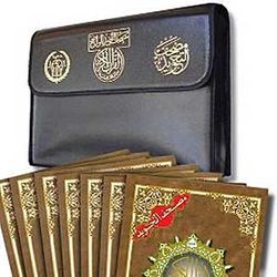 Qur'an al- Karim (divided mosque 12x17 cm 1/30 w/Case)